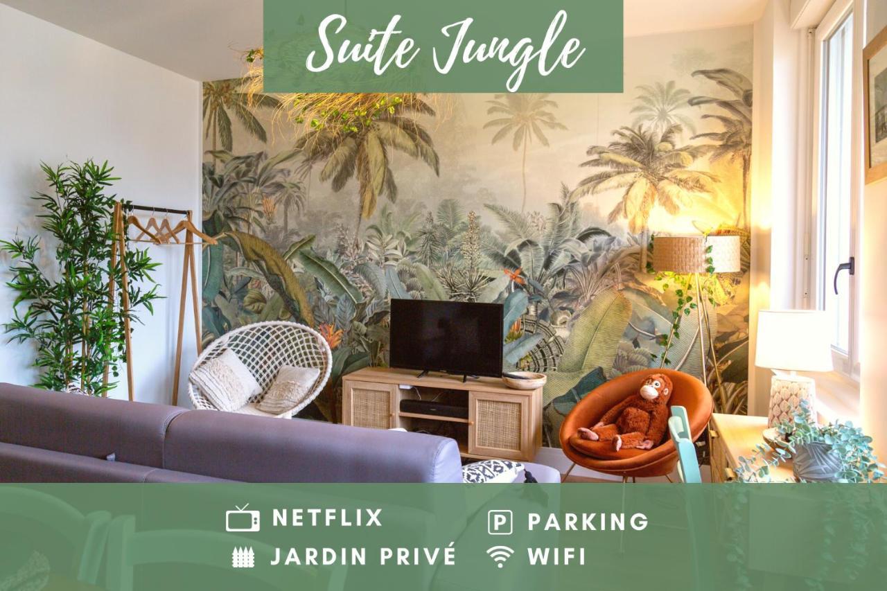 Suite Jungle - Jardin, Netflix Et Parking - Le Manoir Aux Pommes Orbec Exteriér fotografie